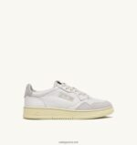 Autry άνδρες ανοιχτά χαμηλά sneakers σε δέρμα και σουέντ λευκό 04FXF83