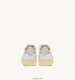 Autry άνδρες ανοιχτά χαμηλά sneakers σε δέρμα και σουέντ λευκό 04FXF83 - Image 3