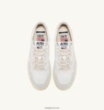 Autry άνδρες ανοιχτά χαμηλά sneakers σε δέρμα και σουέντ λευκό 04FXF83 - Image 5