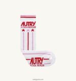 Autry άνδρες κάλτσες με λογότυπο τένις λευκές 04FXF157 - Image 2