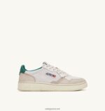 Autry άνδρες Ολυμπιονίκης χαμηλά αθλητικά παπούτσια από απαλό δέρμα κατσίκας σε εφέ δράκου και δέρμα nubuck 04FXF52