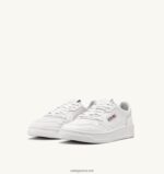 Autry άνδρες Ολυμπιονίκης χαμηλό sneaker από οπτικό λευκό δέρμα κατσίκας 04FXF1 - Image 2