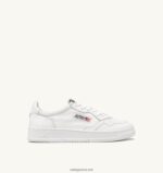 Autry άνδρες Ολυμπιονίκης χαμηλό sneaker από οπτικό λευκό δέρμα κατσίκας 04FXF1