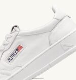 Autry άνδρες Ολυμπιονίκης χαμηλό sneaker από οπτικό λευκό δέρμα κατσίκας 04FXF1 - Image 6