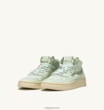 Autry άνδρες Ολυμπιονίκης mid sneakers σε απαλό δέρμα κατσίκας cel green 04FXF45 - Image 2