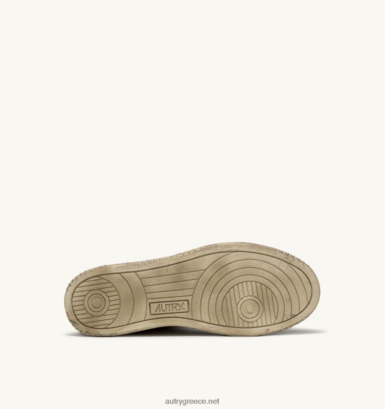 Autry άνδρες σούπερ vintage μετάλλιο mid sneakers σε δερμάτινο λευκό κόκκινο μπλε 04FXF33 - Image 4