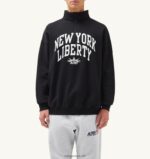 Autry άνδρες φωτογραφία liberty μαύρο φούτερ με φερμουάρ 04FXF116