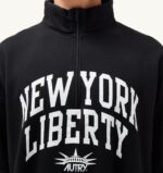 Autry άνδρες φωτογραφία liberty μαύρο φούτερ με φερμουάρ 04FXF116 - Image 4