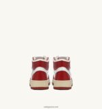 Autry άνδρες medalist mid sneakers σε λευκό και κόκκινο δέρμα 04FXF23 - Image 3