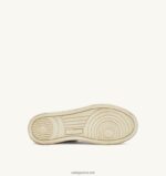 Autry άνδρες super vintage mid sneakers σε δερμάτινο λευκό μαύρο και ασημί 04FXF35 - Image 4