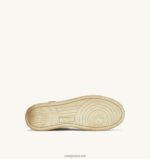 Autry άνδρες super vintage mid sneakers σε δερμάτινο λευκό μπλε και μαύρο 04FXF34 - Image 4