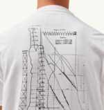 Autry άνδρες T-shirt με λαιμόκοψη liberty print crew λευκό 04FXF117 - Image 4