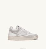 Autry γυναίκες ανοιχτά mid sneakers σε δέρμα και σουέντ λευκό 04FXF265