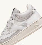 Autry γυναίκες ανοιχτά mid sneakers σε δέρμα και σουέντ λευκό 04FXF265 - Image 6
