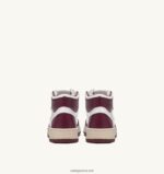 Autry γυναίκες δίχρωμα mid sneakers medalist σε δερμάτινο λευκό και μπορντό 04FXF190 - Image 3
