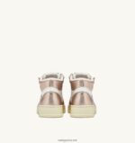 Autry γυναίκες δίχρωμα mid sneakers medalist σε δερμάτινο λευκό και μπρονζέ 04FXF191 - Image 3