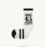 Autry γυναίκες κάλτσες με το logo liberty μαύρες 04FXF151