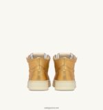 Autry γυναίκες Ολυμπιονίκης mid sneakers από μπρούτζινο πλαστικοποιημένο δέρμα κατσίκας 04FXF209 - Image 3