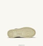 Autry γυναίκες Ολυμπιονίκης mid sneakers σε έβενο καφέ πλαστικοποιημένο δέρμα κατσίκας 04FXF210 - Image 4