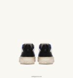 Autry γυναίκες σούπερ vintage χαμηλά sneakers σε δερμάτινο λευκό μπλε και μαύρο 04FXF200 - Image 3