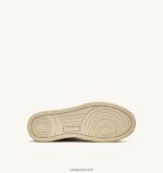 Autry γυναίκες σούπερ vintage χαμηλά sneakers σε κιτρινωπό εφέ δέρμα λευκό και λεβάντα 04FXF267 - Image 4
