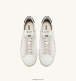 Autry γυναίκες Dalas χαμηλά sneakers σε δερμάτινο λευκό και κενό 04FXF250 - Image 5