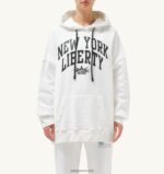 Autry γυναίκες liberty φωτογραφία φούτερ με κουκούλα λευκό 04FXF296