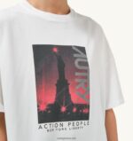 Autry γυναίκες liberty photo crew λαιμόκοψη μπλουζάκι λευκό 04FXF297 - Image 4
