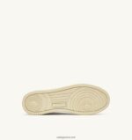Autry γυναίκες medalist mid sneakers σε δέρμα και σουέντ λευκό 04FXF232 - Image 4