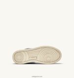 Autry γυναίκες medalist mid sneakers σε λευκό και μπορντό δέρμα κατσίκας και σουέτ 04FXF233 - Image 4