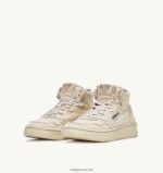 Autry γυναίκες medalist mid sneakers σε λευκό τζιν ιβουάρ 04FXF226 - Image 2