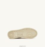 Autry γυναίκες medalist mid sneakers σε λευκό τζιν ιβουάρ 04FXF226 - Image 4