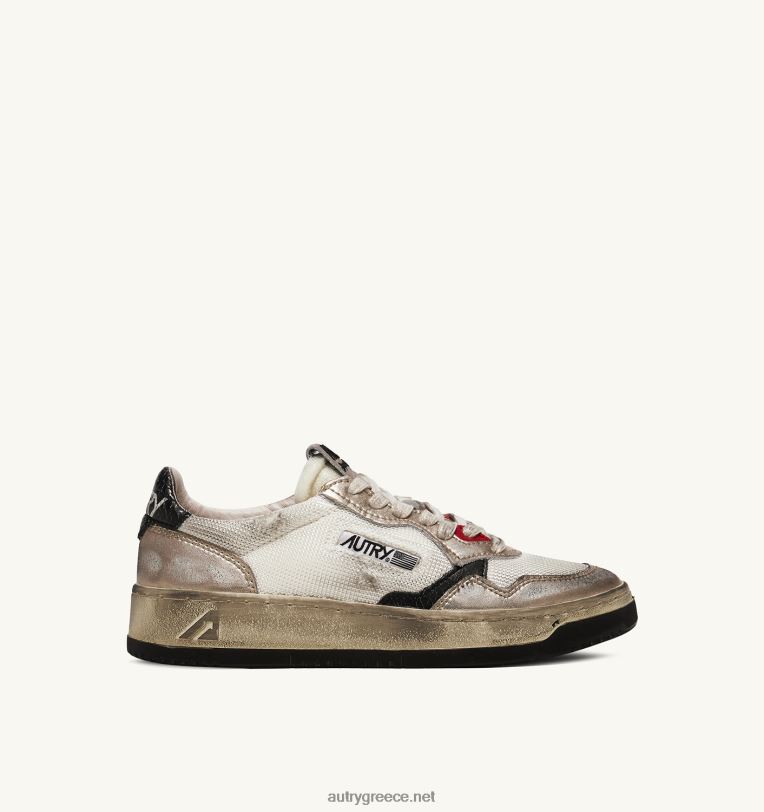 autry_ceb3cf85cebdceb1ceafcebaceb5cf82_super_vintage_cf87ceb1cebcceb7cebbceac_sneakers_cf83ceb5_ceb4ceb9cf87cf84cf85cf89cf84cf8c_ce.jpg Autry γυναίκες super vintage χαμηλά sneakers σε διχτυωτό και σουέντ λευκό και oro 04FXF199 - Image 1
